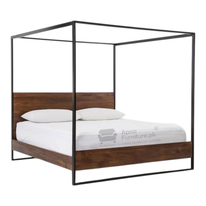 Buy Barbara Iron Canopy Bed Set 5 Piece at Best Price Online in Pakistan on Apnafurniture.pk (Pakistan)