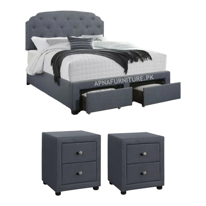 Buy Arda Double Bed Set (5 Piece) at Best Price Online in Pakistan on Apnafurniture.pk (Pakistan)