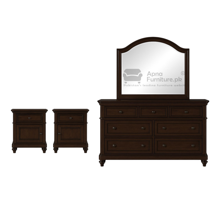 Buy Rafeef Double Bed Set 5 Piece at Best Price Online in Pakistan on Apnafurniture.pk (Pakistan)