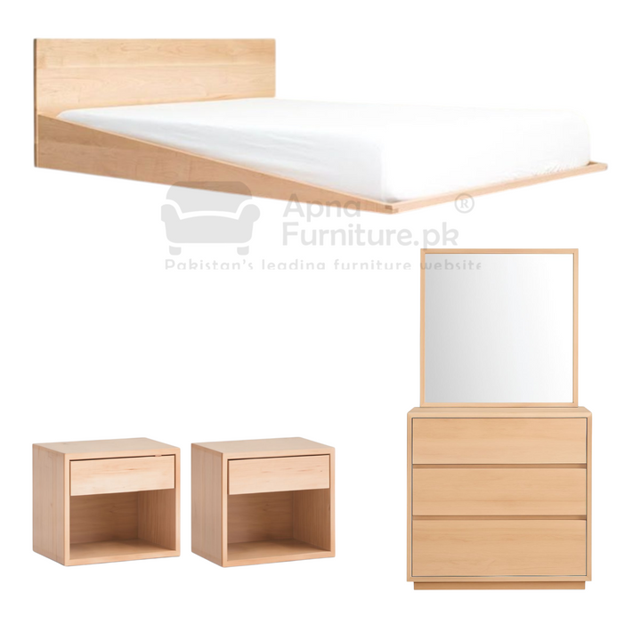 Buy Polka Double Bed Set at Best Price Online in Pakistan on Apnafurniture.pk (Pakistan)