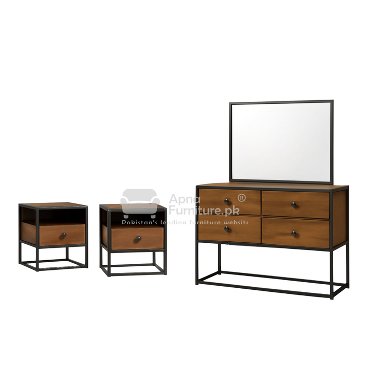Buy Mayor Double Bed Set (5 piece) at Best Price Online in Pakistan on Apnafurniture.pk (Pakistan)