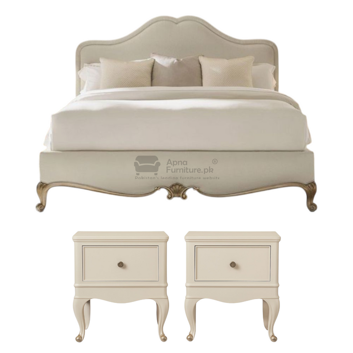 Buy Berka Double Bed Set (Set of 5) at Best Price Online in Pakistan on Apnafurniture.pk (Pakistan)