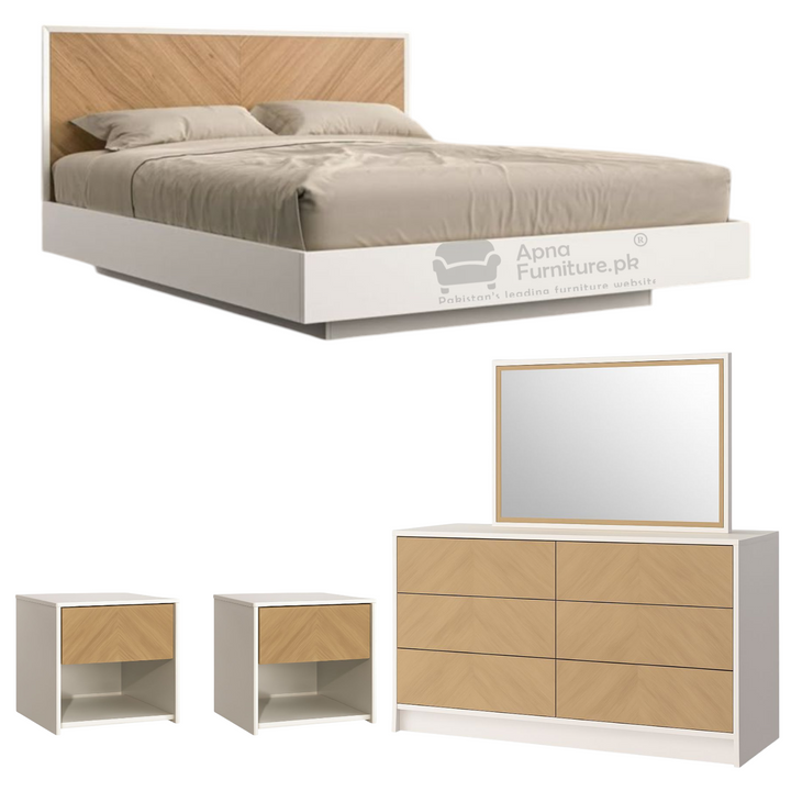Buy Alper 5 Piece Bed Set at Best Price Online in Pakistan on Apnafurniture.pk (Pakistan)
