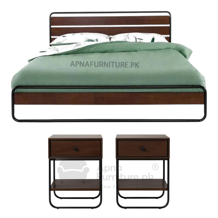 Buy Orhan Iron Bed Set (5 Piece) at Best Price Online in Pakistan on Apnafurniture.pk (Pakistan)