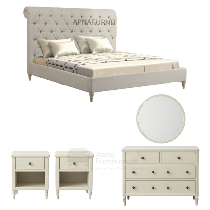 Buy Hayal Double Bed Set 5 Piece at Best Price Online in Pakistan on Apnafurniture.pk (Pakistan)