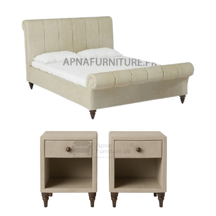 Buy Cinta Double Bed Set 5 Piece at Best Price Online in Pakistan on Apnafurniture.pk (Pakistan)