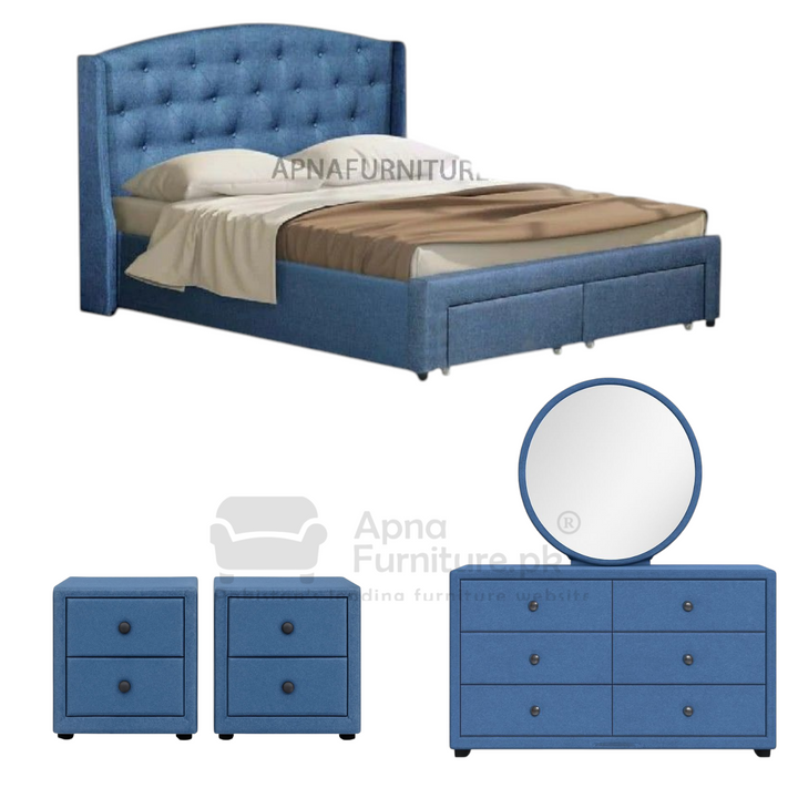 Buy Arzu Bed Set 5 Piece at Best Price Online in Pakistan on Apnafurniture.pk (Pakistan)