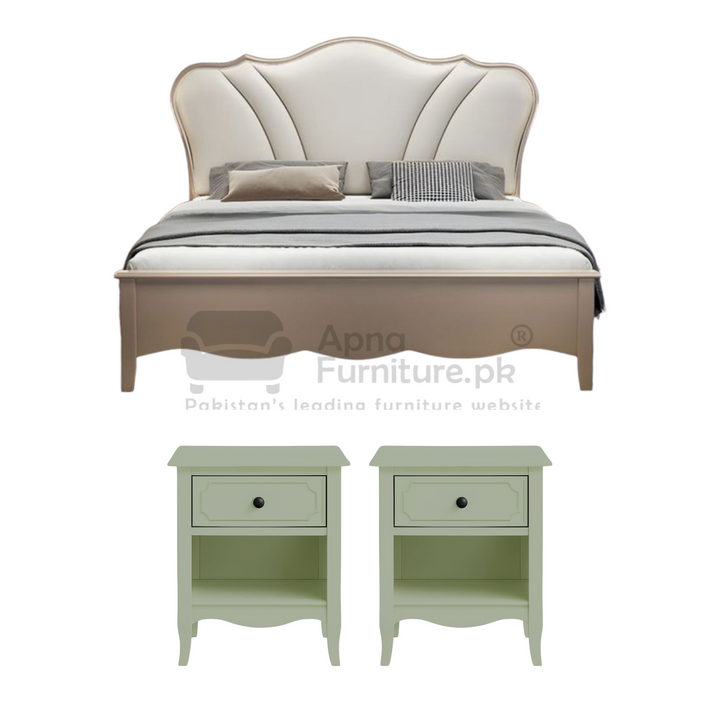 Buy Deni Double Bed Set (5 Piece) at Best Price Online in Pakistan on Apnafurniture.pk (Pakistan)