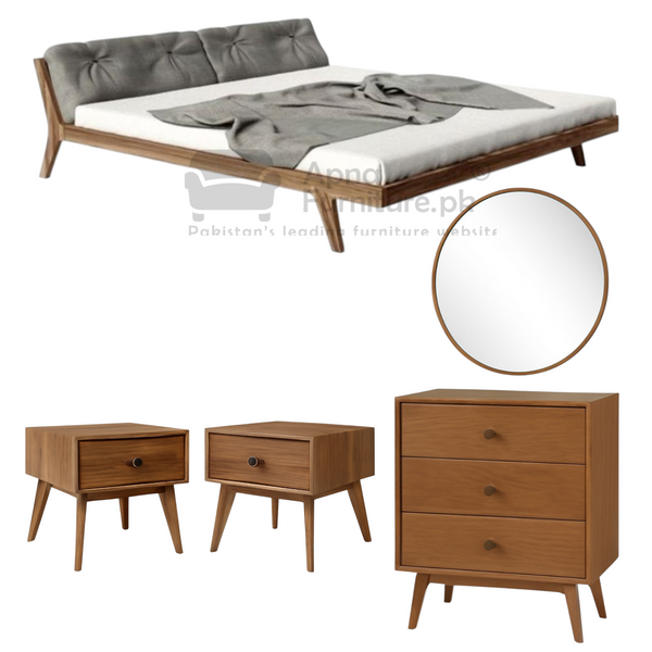 Buy Atlas 5 Piece Bed Set at Best Price Online in Pakistan on Apnafurniture.pk (Pakistan)