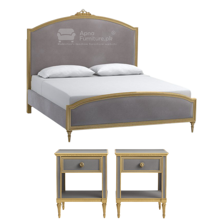 Buy Celine Double Bed Set 5 Piece at Best Price Online in Pakistan on Apnafurniture.pk (Pakistan)