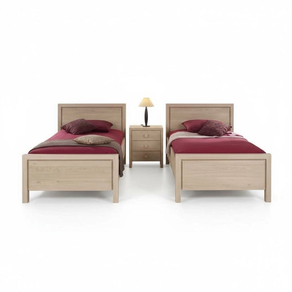 Two Single Beds with one Side Table