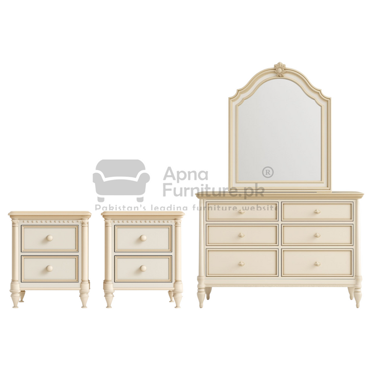 Buy Sahar Double Bed Set (5 Piece) at Best Price Online in Pakistan on Apnafurniture.pk (Pakistan)