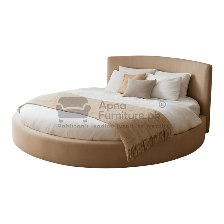 Buy Amor Round Bed Set 5 Piece at Best Price Online in Pakistan on Apnafurniture.pk (Pakistan)