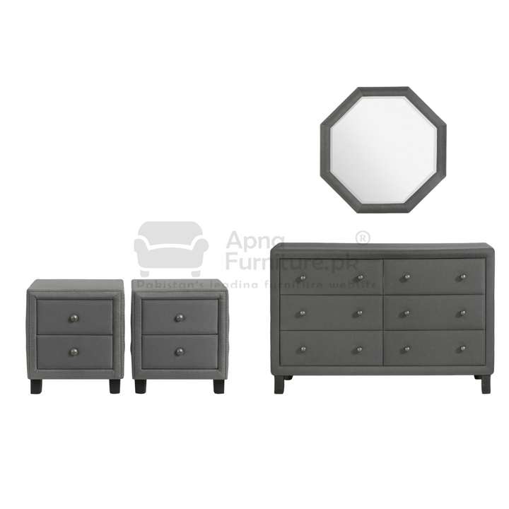 Buy Berta Double Bed Set 5 Piece at Best Price Online in Pakistan on Apnafurniture.pk (Pakistan)