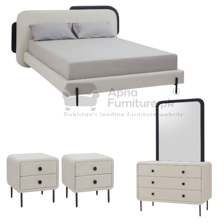 Buy Siba Double Bed Set (5 Piece) at Best Price Online in Pakistan on Apnafurniture.pk (Pakistan)