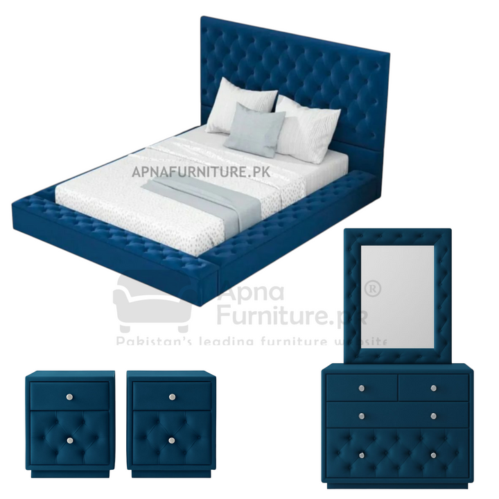 Buy Lime Double Bed Set (5 Piece) at Best Price Online in Pakistan on Apnafurniture.pk (Pakistan)