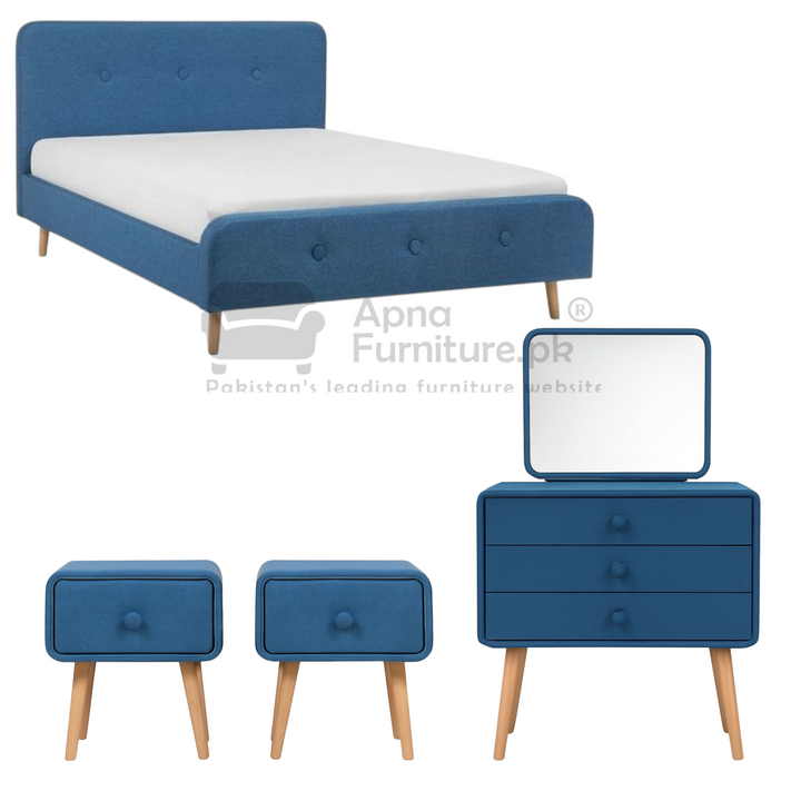 Buy Sarp Double Bed Set (5 Piece) at Best Price Online in Pakistan on Apnafurniture.pk (Pakistan)