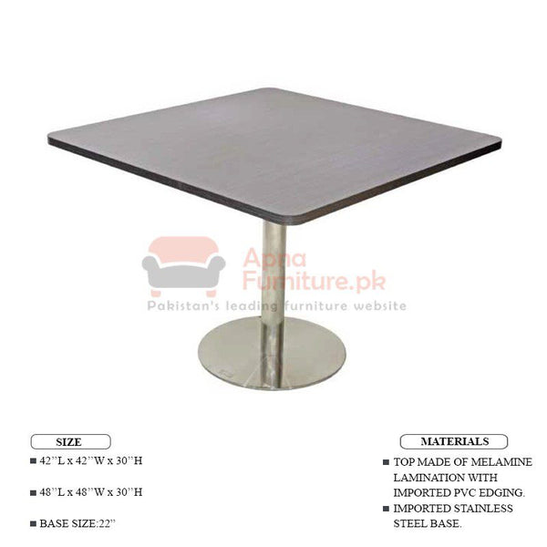 Buy Finch Square Table (SS Base) at Best Price Online in Pakistan on Apnafurniture.pk