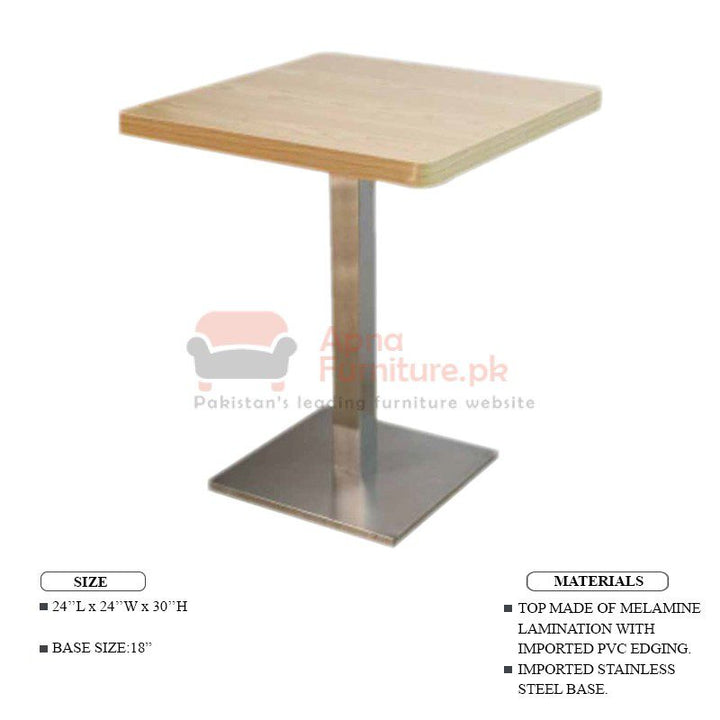 Buy Stork Square Table (SS Frame) at Best Price Online in Pakistan on Apnafurniture.pk