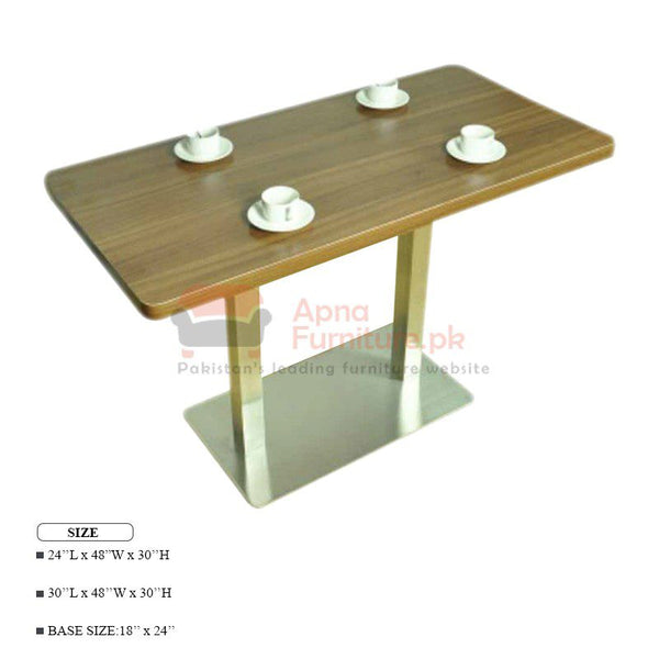 Buy Swift Rectangle Table (SS Base) at Best Price Online in Pakistan on Apnafurniture.pk
