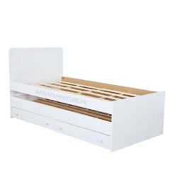 side view of trundle bed with two drawers on the side available for sale online in Pakistan