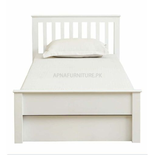 front view of single bed for sale online on Apnafurniture.pk
