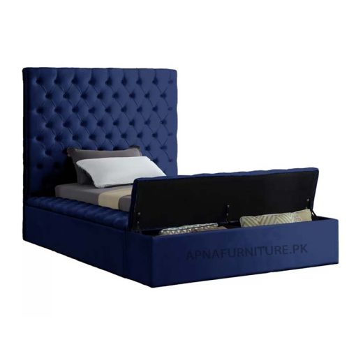 single bed with storage space