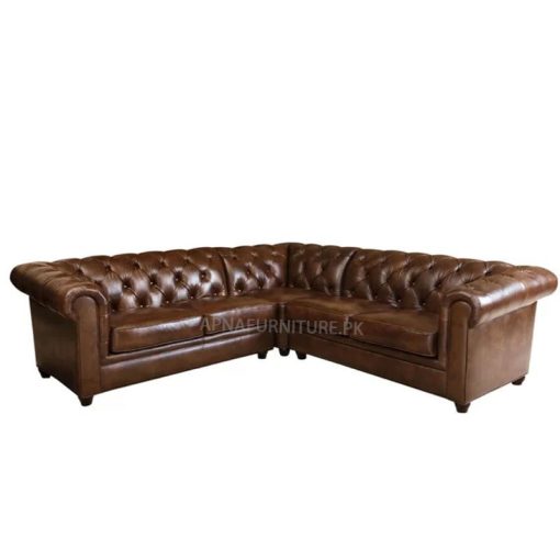 Brown corner sofa in good quality