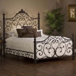 iron bed in elegant design