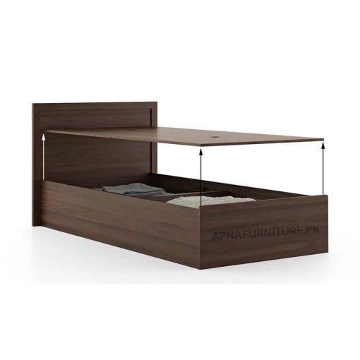single bed with storage options