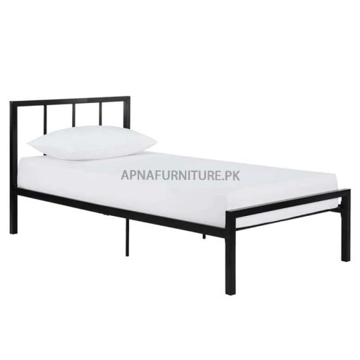 single iron bed in simple design