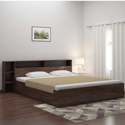 elegant double bed with storage in low price