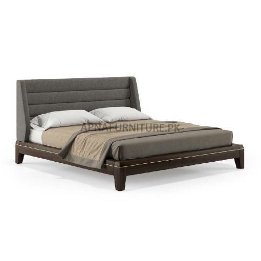 double bed with wooden base