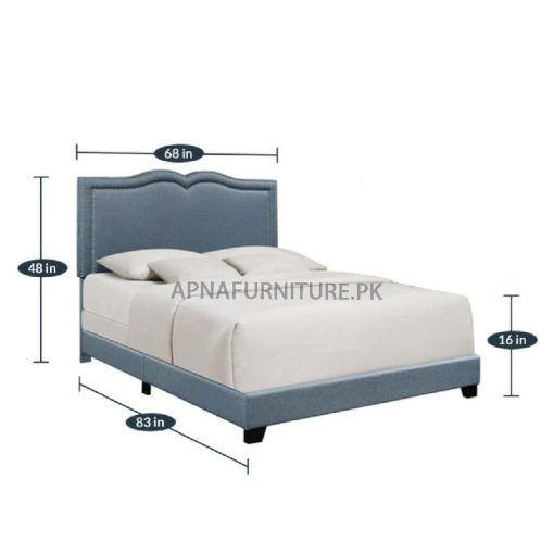 upholstered double bed