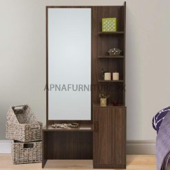 dressing table with mirror and storage options