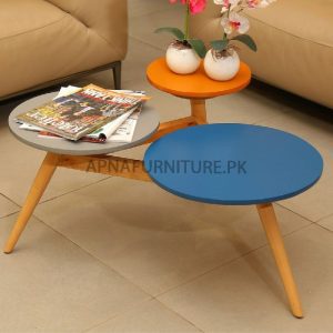coffee table with three tops in elegant design