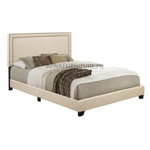 double bed with upholstery in any colour of choice