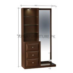 dimensions of dressing table with light