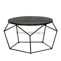 center table with iron base
