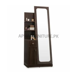 dressing table with slanting mirror and storage drawers