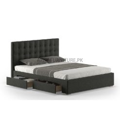 double bed with storage drawers