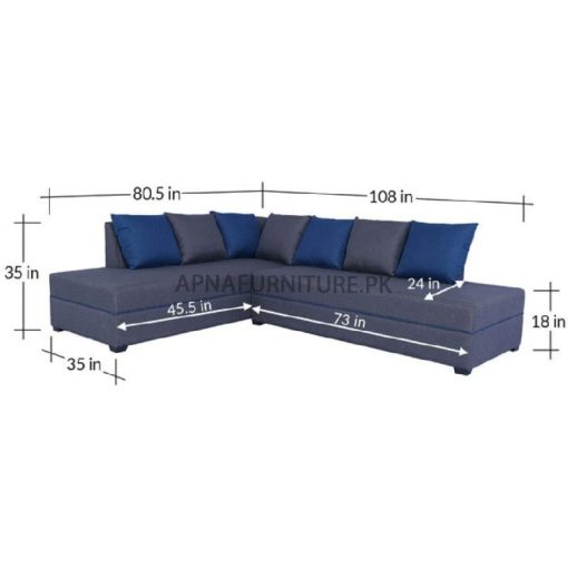 l shaped sofa dimensions