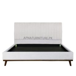 double bed design with fine upholstery