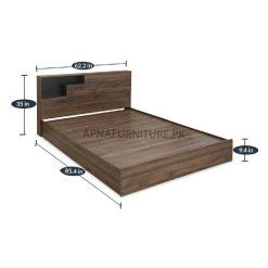 storage double bed dimensions