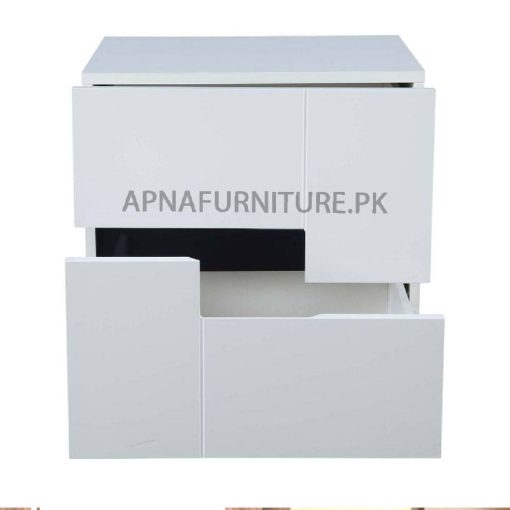 bed side table in white colour