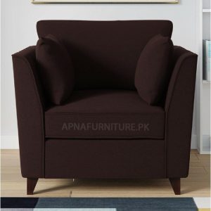 single seater comfortable sofa with cushions