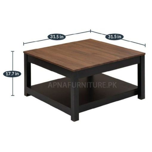 wooden center table in square shape