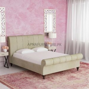 double bed with upholstery in good price on apnafurniture.pk