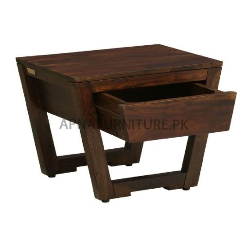 wooden bed side table with drawer