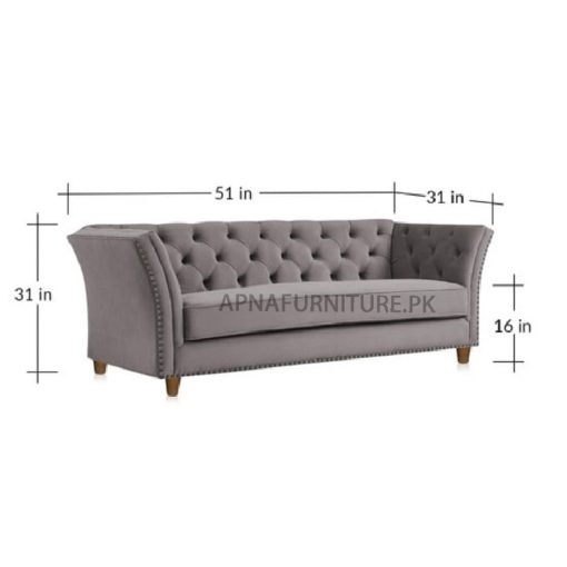 two seater sofa dimensions
